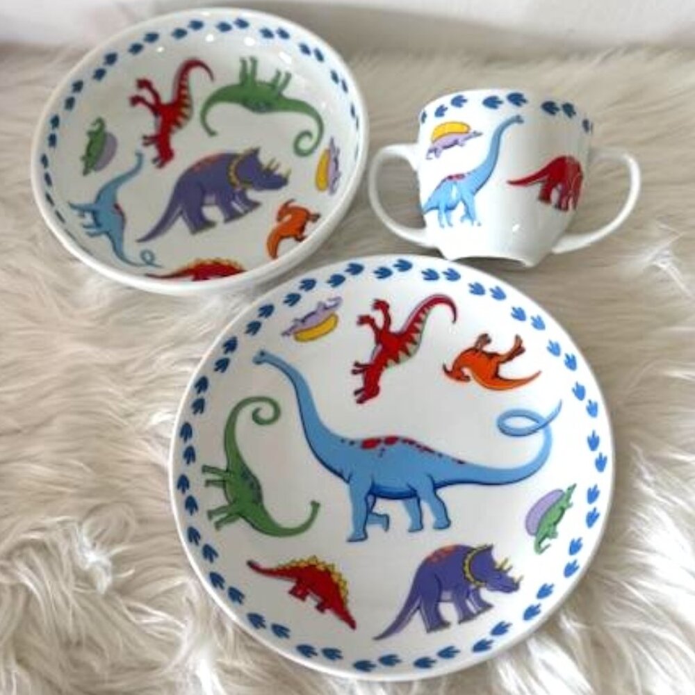 Tiffany & Co Children's Dinosaur China Set Dinosaurs by Tiffany Collector Items